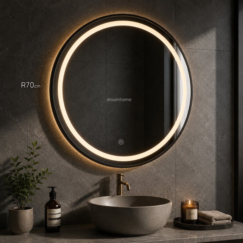 Огледало DH5519 - R70cm *црна