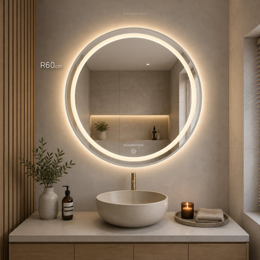 Огледало DH5518 - R60cm *бела