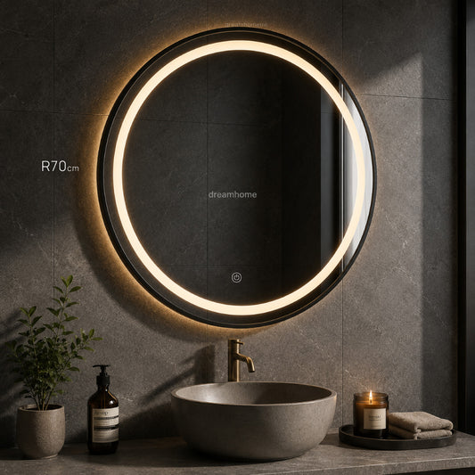 Огледало DH5519 - R70cm *црна
